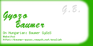 gyozo baumer business card